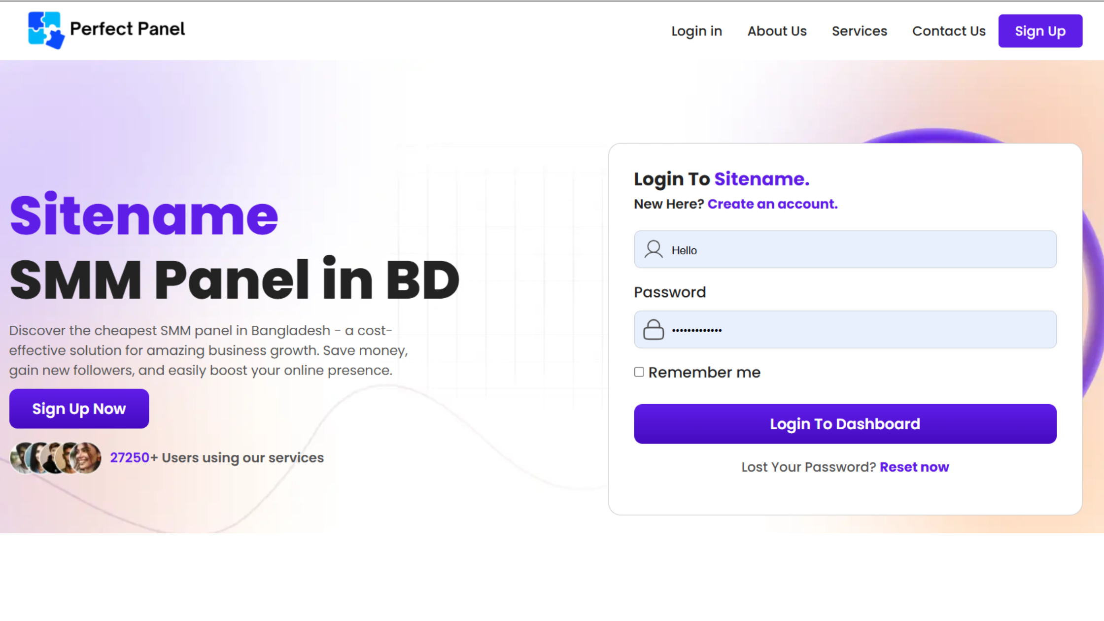 SMM Gen - Perfect Panel Complete Website